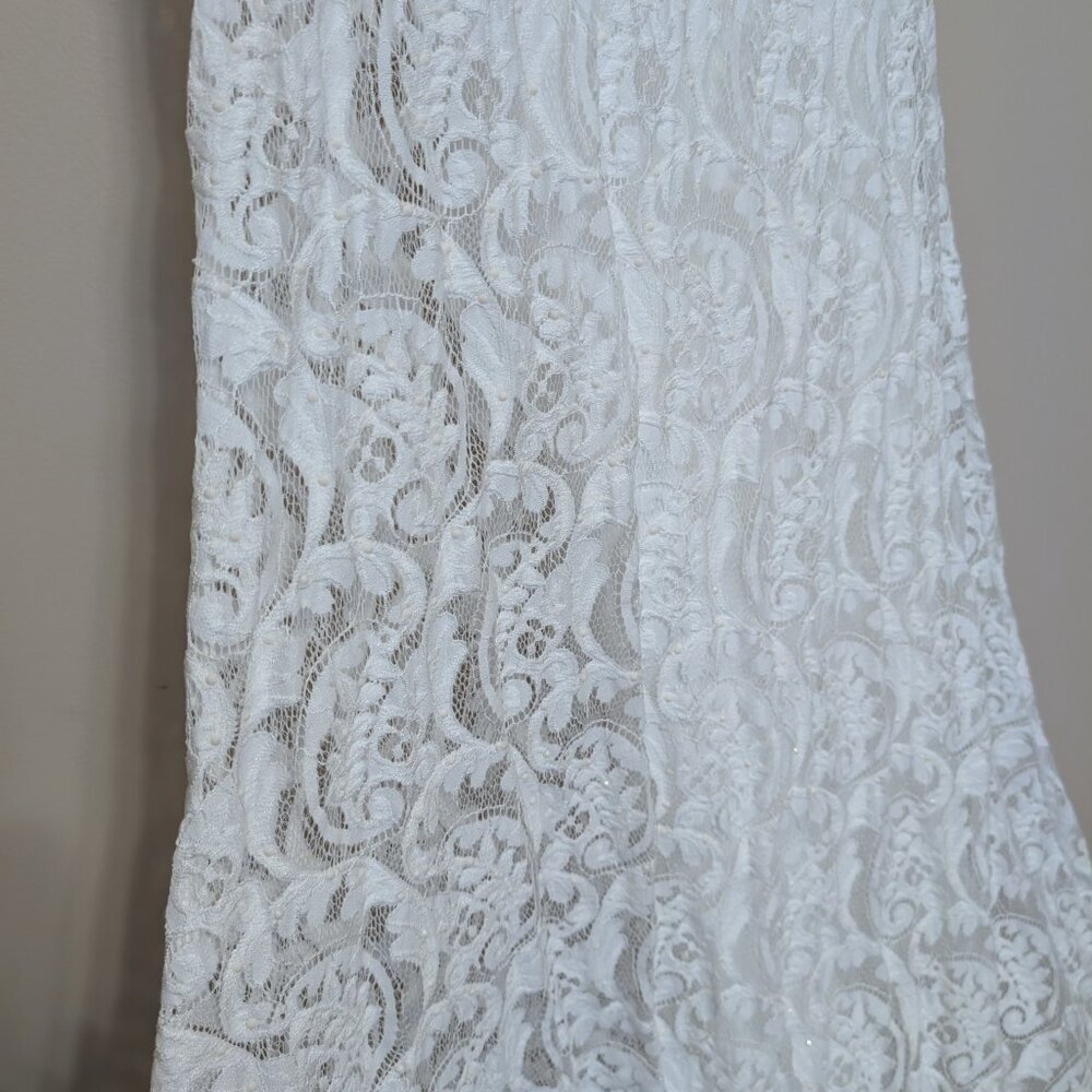 Clarisse lace wedding skirt 0 triple lined - Picture 3 of 12